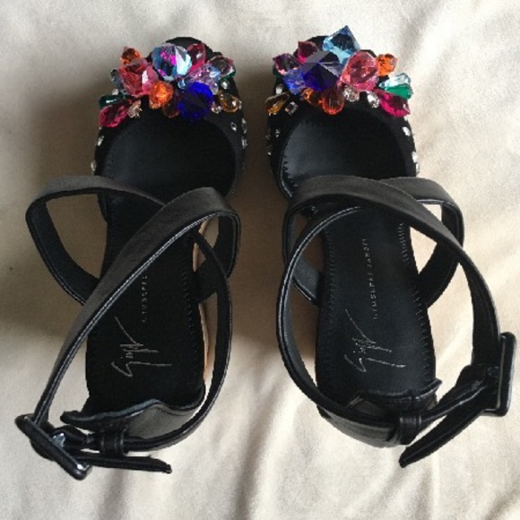 BRAND NEW! Giuseppe Zanotti - Roz 90 Wedge Sandals US 5 | IT 35 (NIB) - Picture 4 of 6